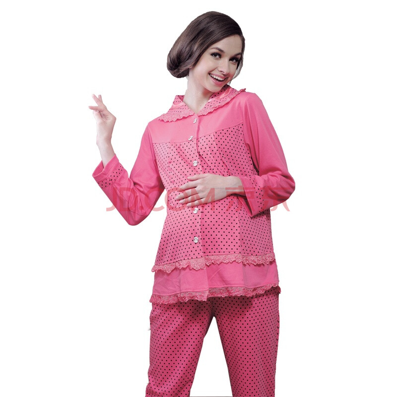 <em>孕妇睡衣月子</em>服哺乳<em>套装</em>ce22