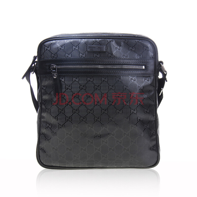 gucci 古奇黑色男包单肩包201448 黑色 斜跨包图片