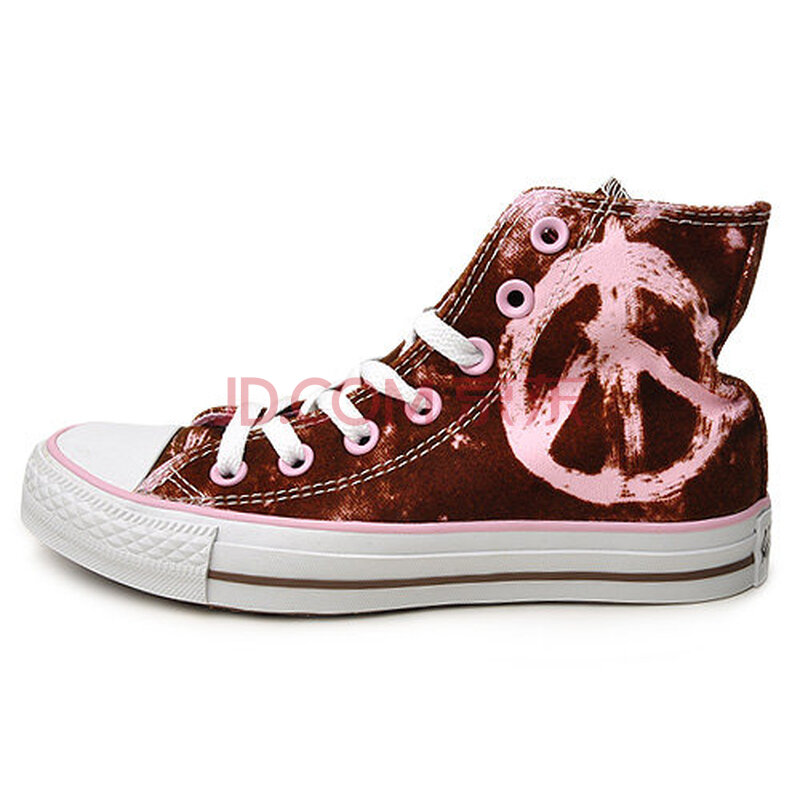 匡威converse 中性潮牌经典all star和平涂鸦图案高帮百搭帆布鞋-cs13