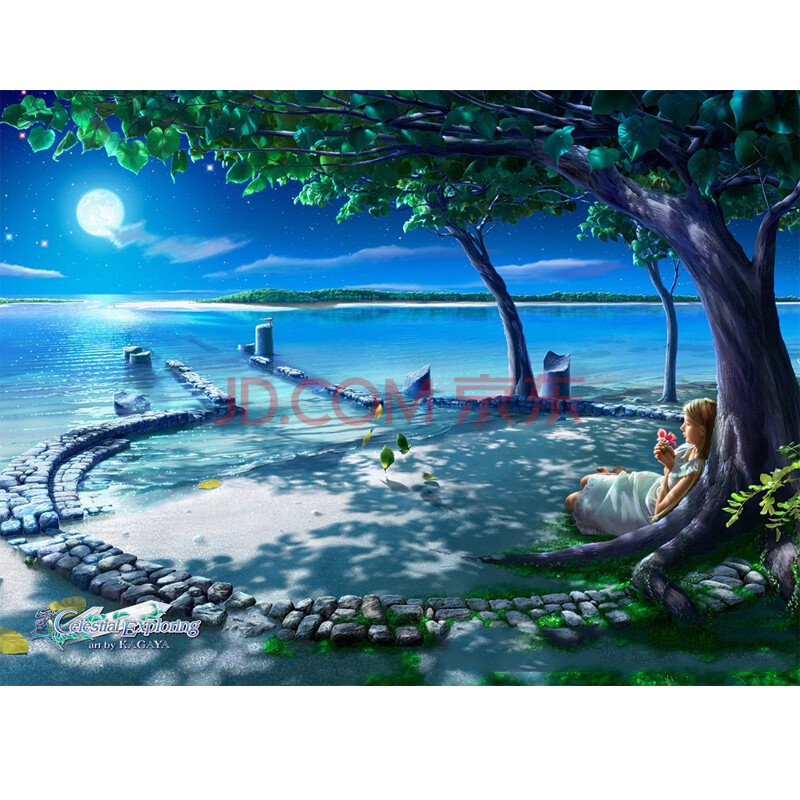成人拼图 加厚拼图1000片拼图 包邮 风景油画 郊游乐