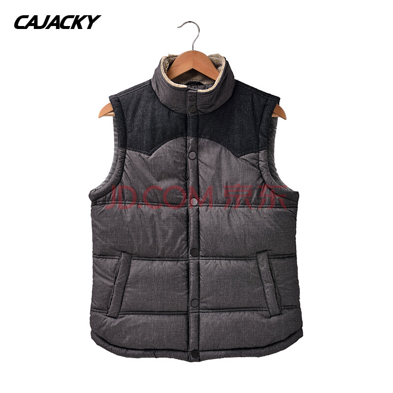 卡<em>爵克</em> 2013秋冬新款 韩版时尚修身款棉<em>马甲</em>男