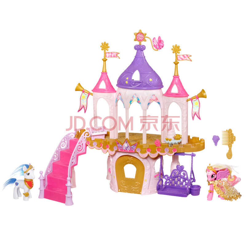 孩之宝 hasbro 小马宝莉 my little pony 公主城堡套装 女孩玩具