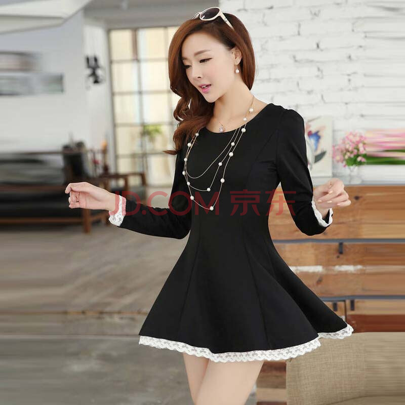 【女装2012春装新款韩版时尚高腰蕾丝花边长