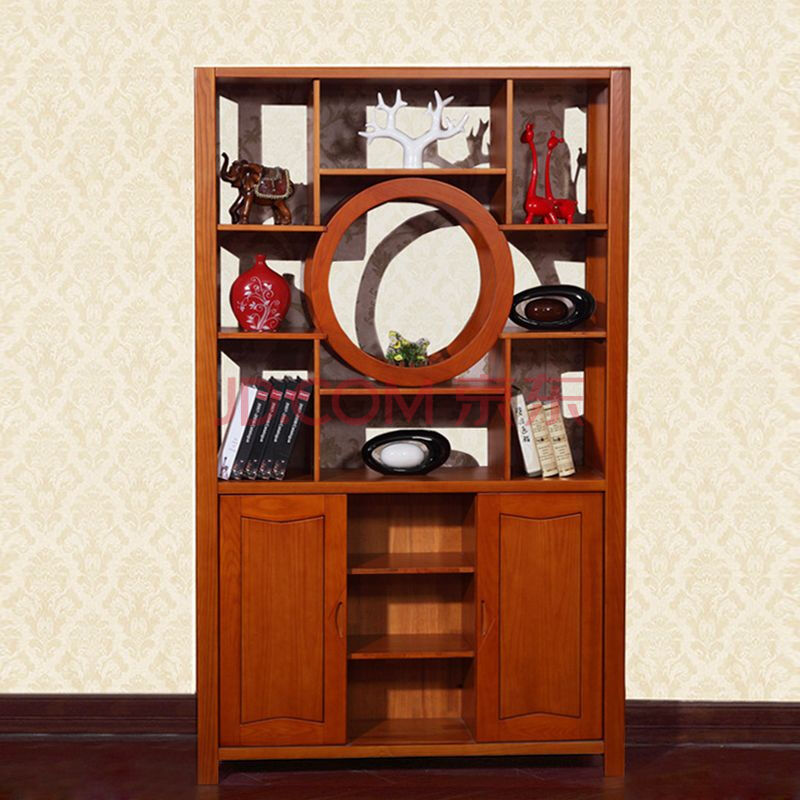 索格 实木隔断柜 水曲柳间厅柜 玄关柜 隔断酒柜