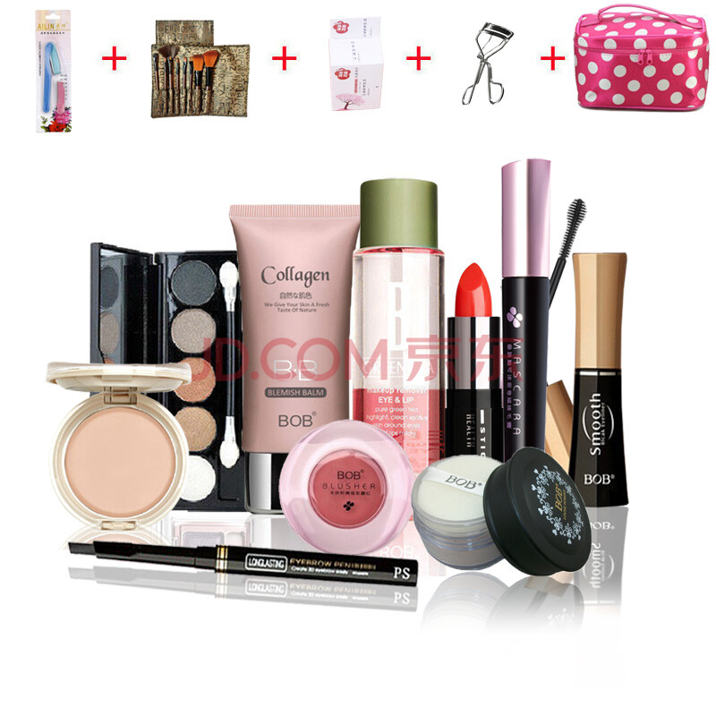 韩国化妆品BOB彩妆全套组合初学者10件套装