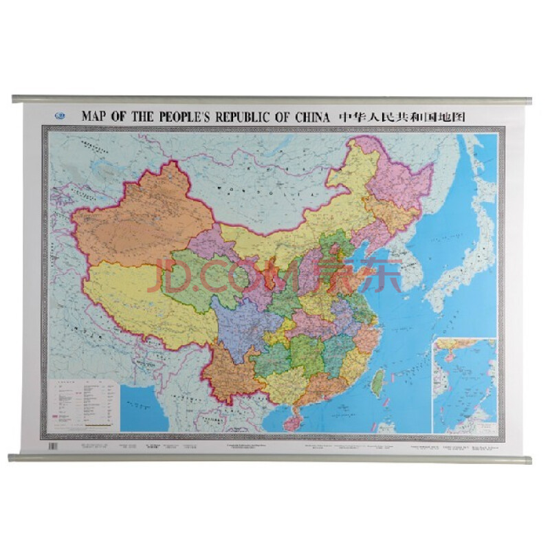 中华人民共和国地图(中英) 中华地图学社 9787503153143 中国地图