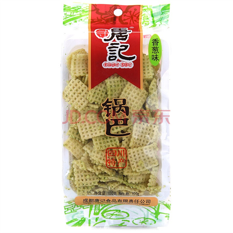 四川特产 唐记锅巴(香葱味)100g*5袋