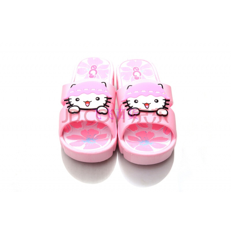 hello kitty猫咪夏季家居家可爱卡通厚底室内女拖鞋儿童大童拖鞋开学