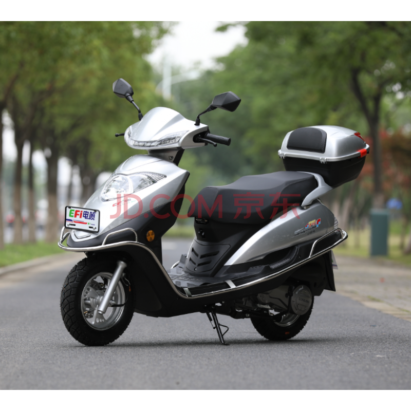 力帆125电喷踏板摩托车,125摩托车踏板车 定制款式国四电喷踏板摩托车雨钻125cc燃油男女公主款燃油助力车省油