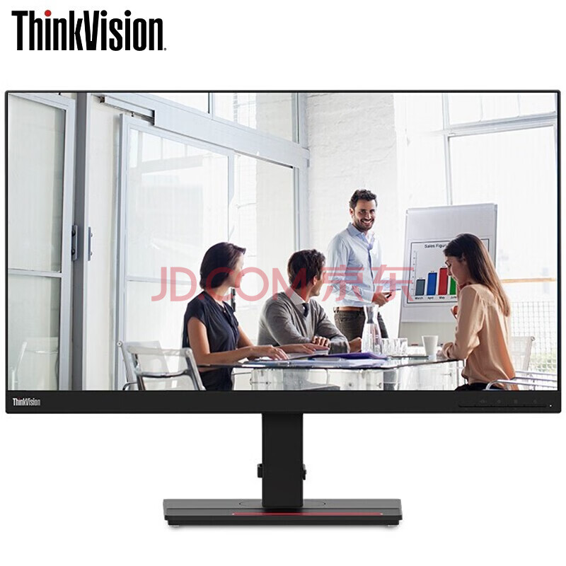 联想(thinkvision 窄边框 旋转升降 可壁挂电脑显示器 t22i 21.5英寸