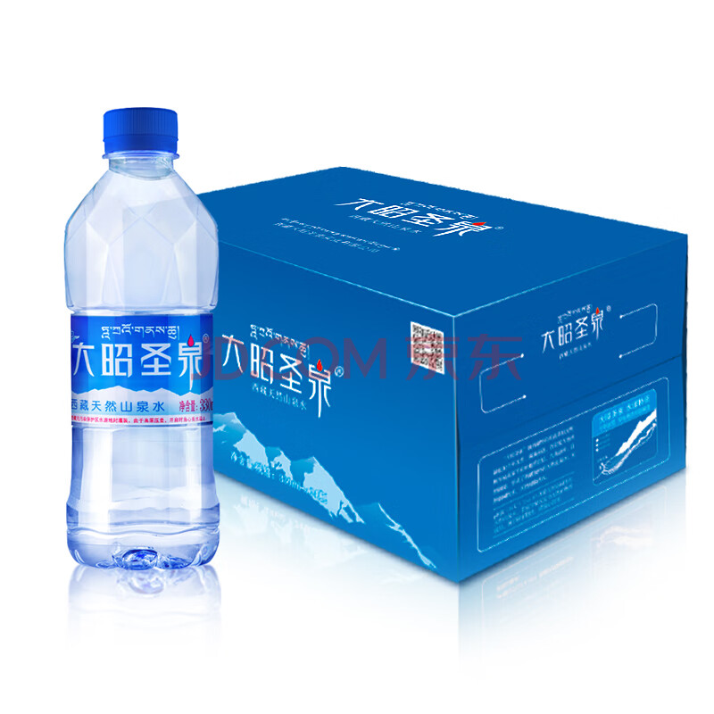 拉萨净土大昭圣泉饮用水纯净水西藏天然弱碱性山泉水330ml24瓶整箱装