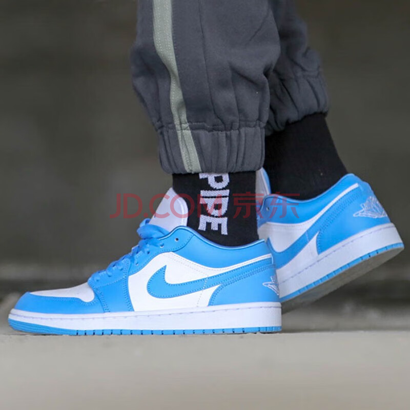 【潮】nike耐克男鞋女鞋2020新款air jordan 1 low unc aj1低帮北卡蓝