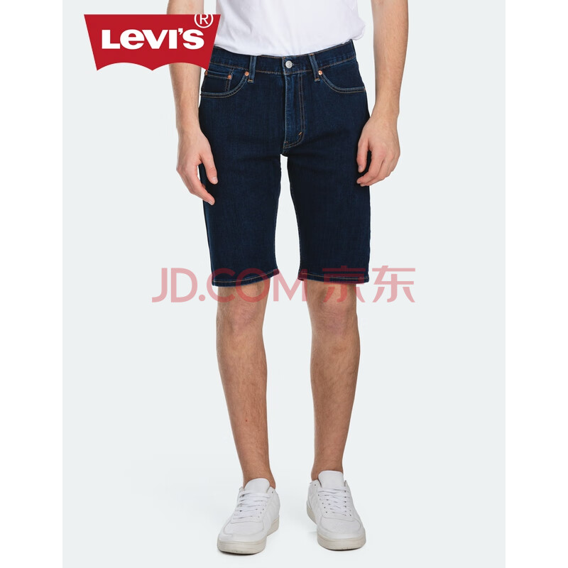levi"s李维斯 男士蓝色505标准直筒牛仔短裤28721-0023 蓝色 30