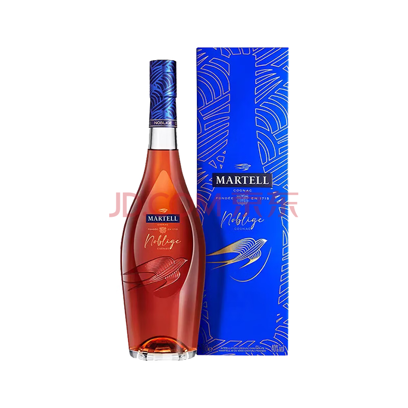 马爹利（Martell） 名士 VSOP 洋酒 干邑白兰地 1000ml 中秋送礼