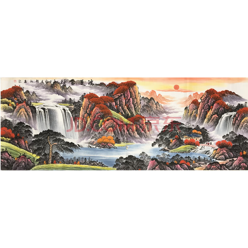 鸿运当头山水画风水画 客厅办公室装饰画 赵弘小六尺