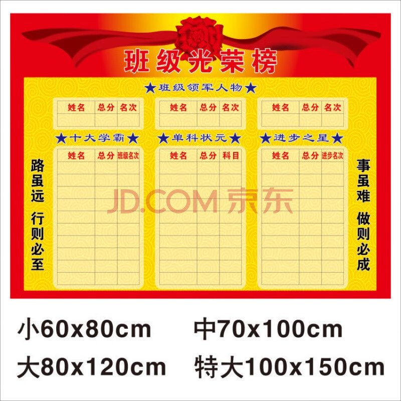 班级光荣榜评比栏公告栏龙虎榜荣誉墙教室装饰布置墙贴纸挂图自粘班级