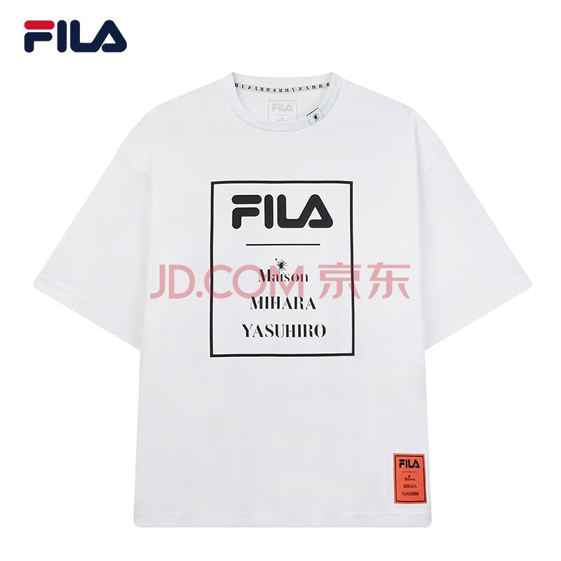 【蔡徐坤同款】fila x mihara 斐乐联名男子短袖t恤夏秋时尚休闲半袖