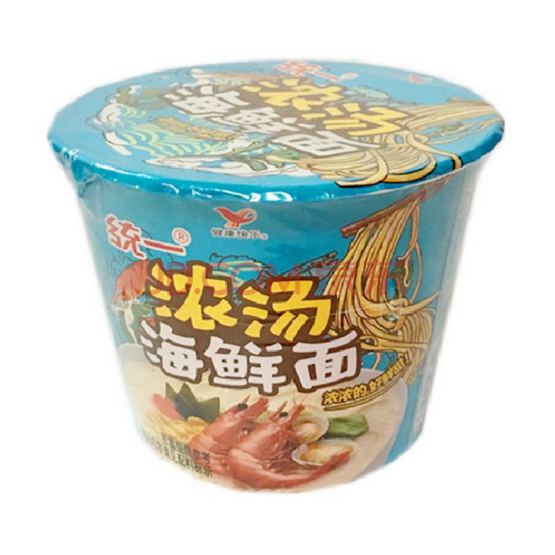 统一 来一桶浓汤海鲜面 101g桶