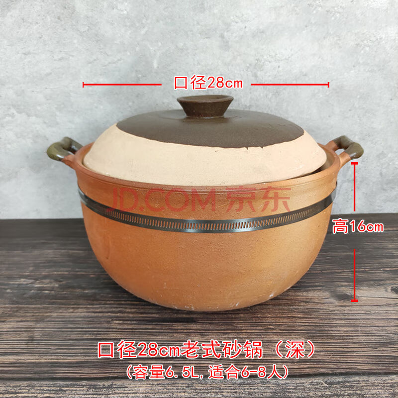 传统老式砂锅煲汤家用燃气明火土砂锅火锅炖锅汤煲汤锅潮州砂锅粥 28