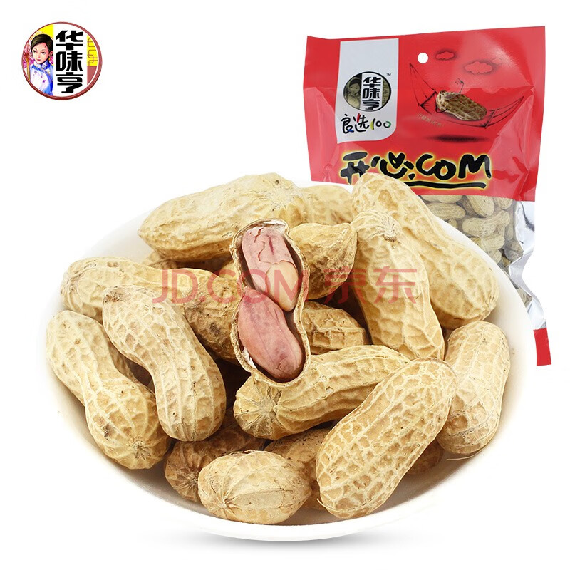 华味亨 咸干味花生210g/袋 每日坚果 休闲食品 坚果 花生