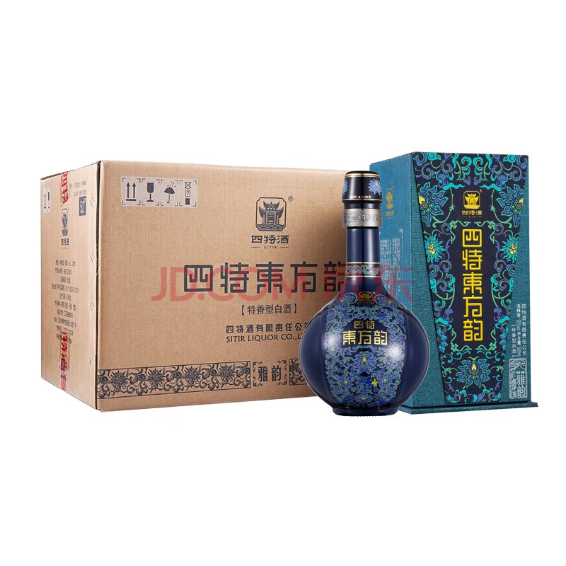 年货礼盒四特酒白酒东方韵雅韵特香型白酒52度500ml6瓶整箱装