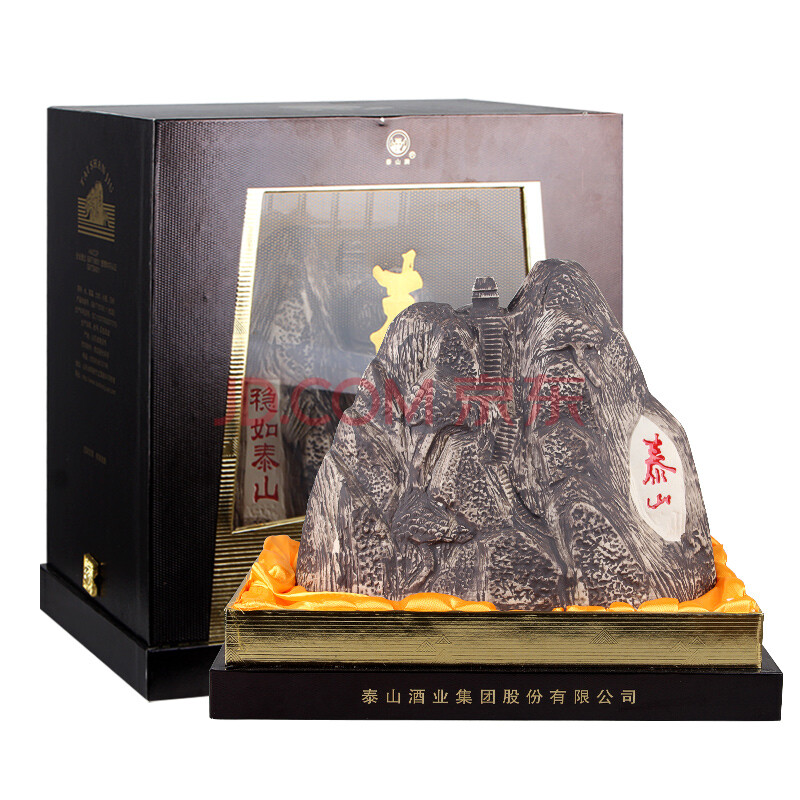 泰山牌浓香型白酒礼盒 52度稳如泰山 2.5l