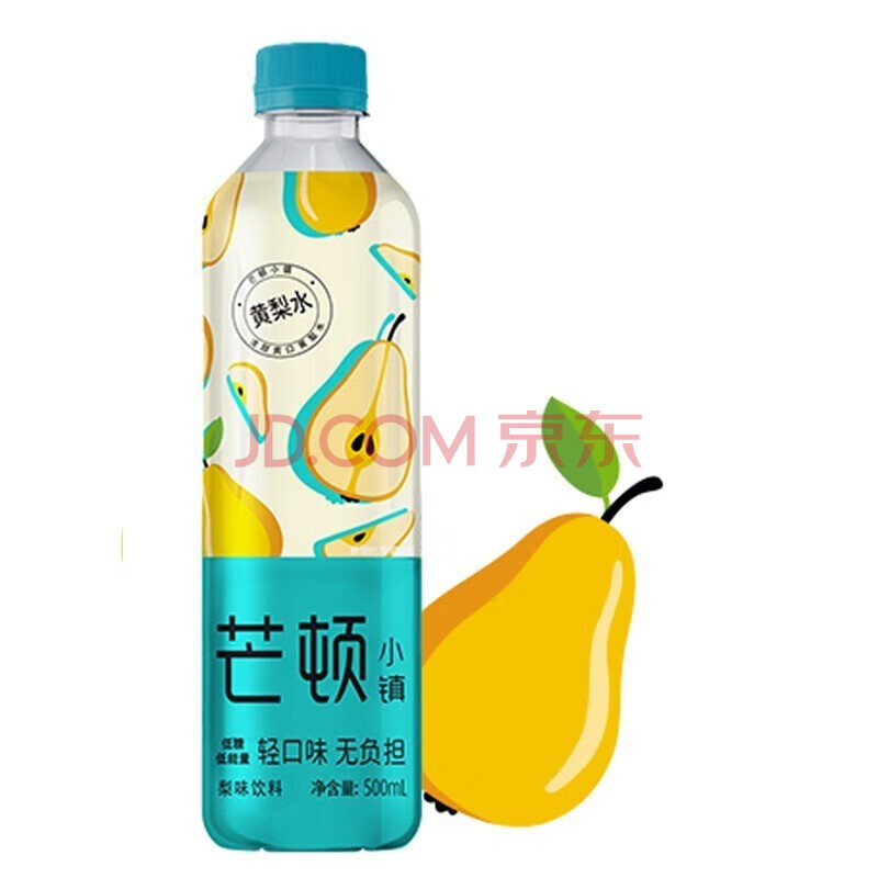 今麦郎芒顿小镇果味饮料500ml*5瓶 青苹果蜜桃黄梨水水果口味饮料柠檬