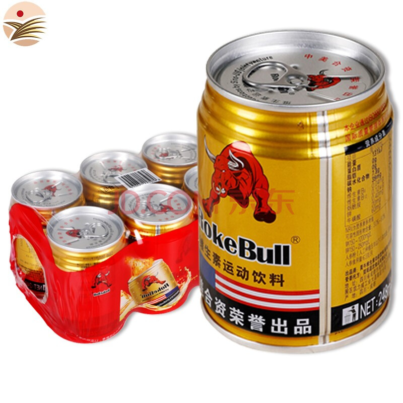rokebull美国红牛 维生素运动功能饮料 248ml*24瓶装整箱12罐红标美牛