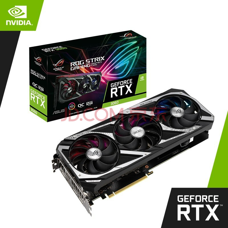 华硕asus rtx3060ti系列rog-rtx3060ti电竞游戏显卡独立显卡3060ti显