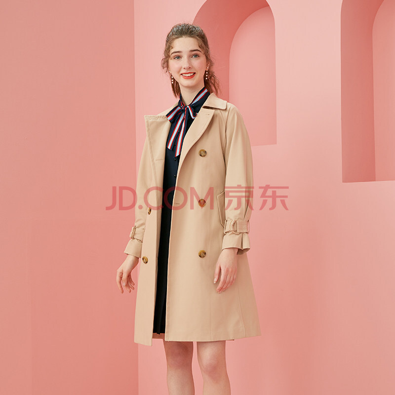 【商场同款】eland衣恋官方集团依恋2020新款薄款洋气风衣女中长款