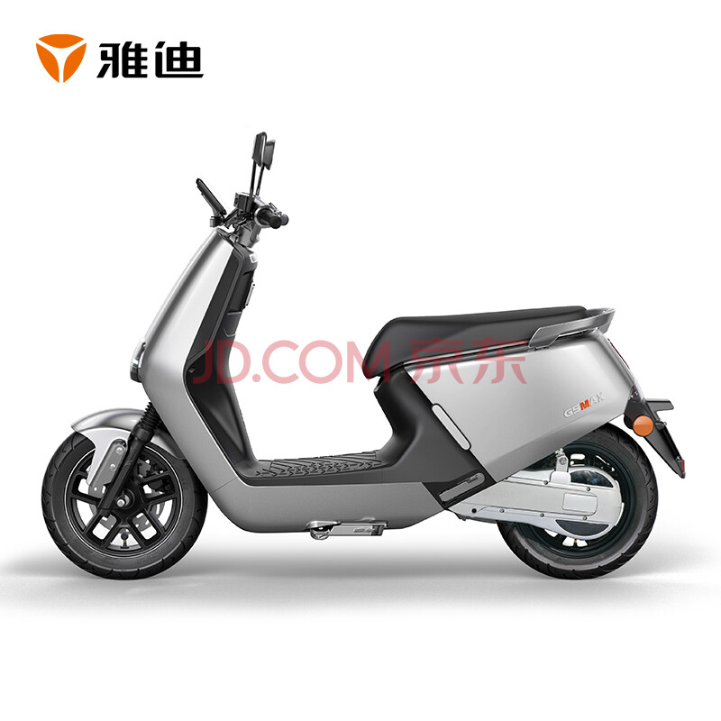 雅迪g5max电摩72v43ah锂电豪华时尚电摩电动车 科技银
