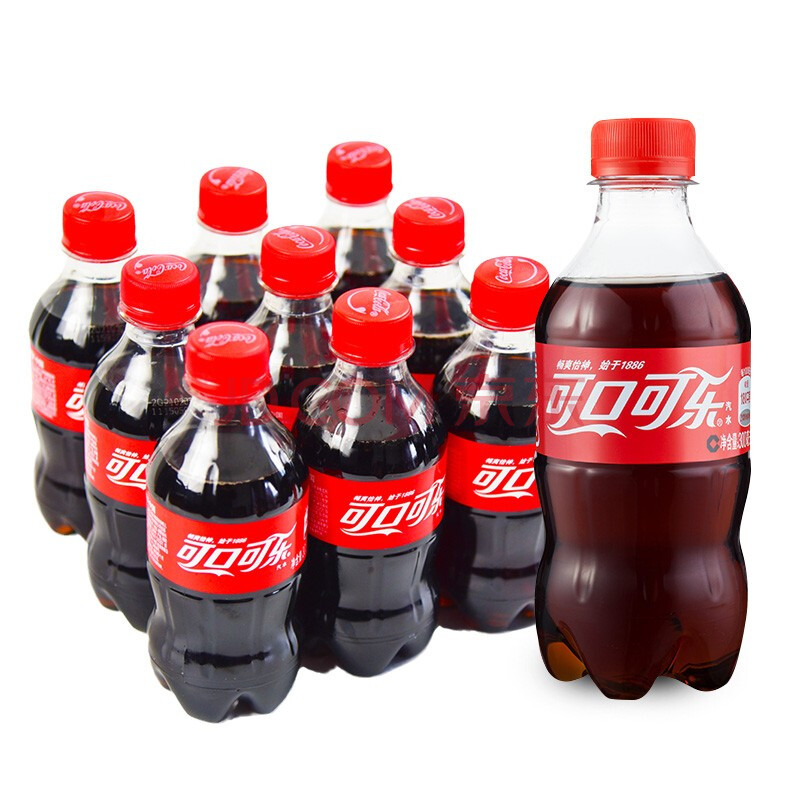 【品牌百亿补贴】可口可乐整箱300ml迷你小瓶可乐饮料汽水碳酸饮料
