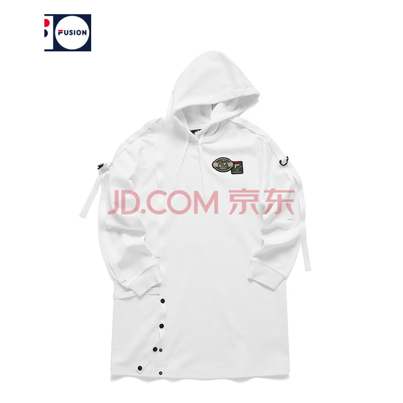 fila 斐乐女装 fusion x wm 官方白山联名女士2020秋冬新款长款运动