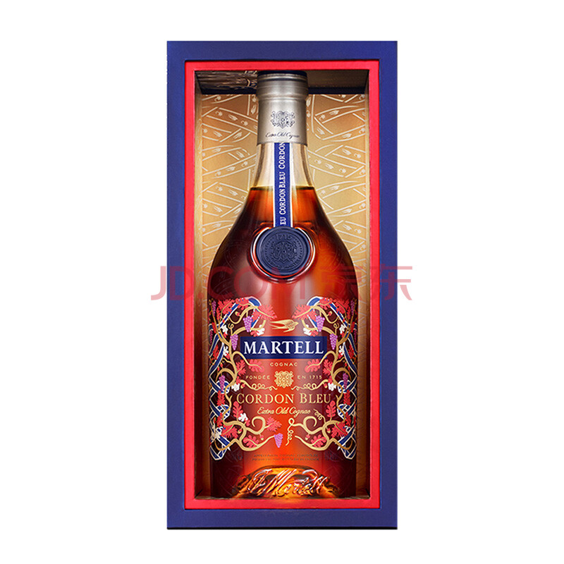 马爹利蓝带2021年礼盒限量版700ml 干邑白兰地 法国原装进口洋酒