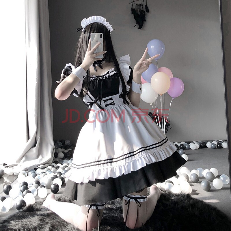情趣内衣 诱惑乖乖女仆装 制服角色扮演派对夜店party服装激情 黑6
