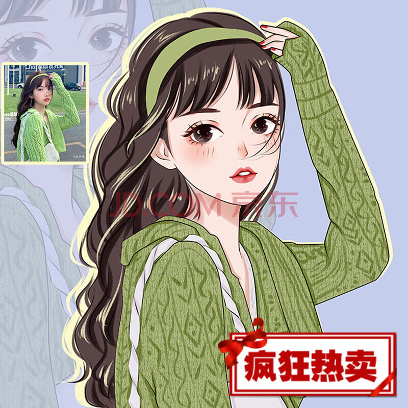 手绘头像定制微信头像画情侣真人照片动漫画卡通设计原创画师约稿