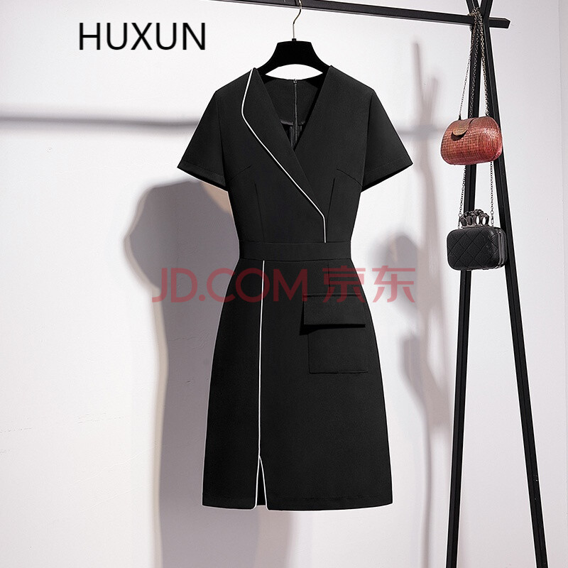 huxun高端职业装女套装品牌女装时尚气质女神范正装美容院前台工作服