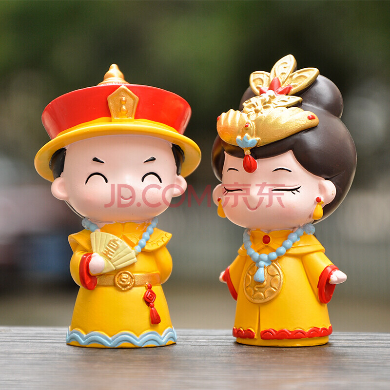 清宫系列摆件盲盒宫廷皇上皇后可爱卡通人偶皇阿玛皇额娘蛋糕装饰14号