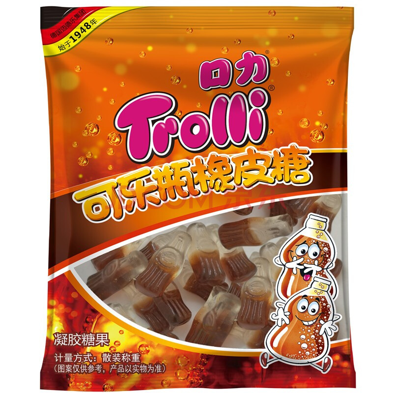 trolli口力可乐瓶橡皮糖试吃包30g