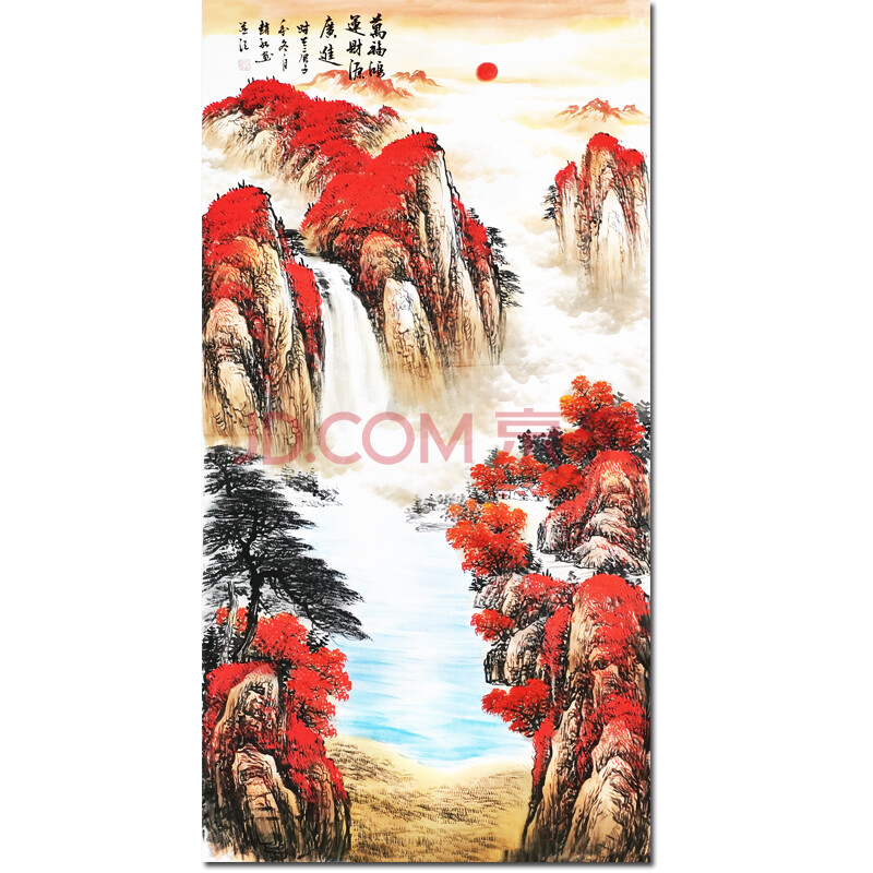装饰画 字画书法 水墨画 国画 现代画 画 辽宁美协会员赵弘《万福鸿运