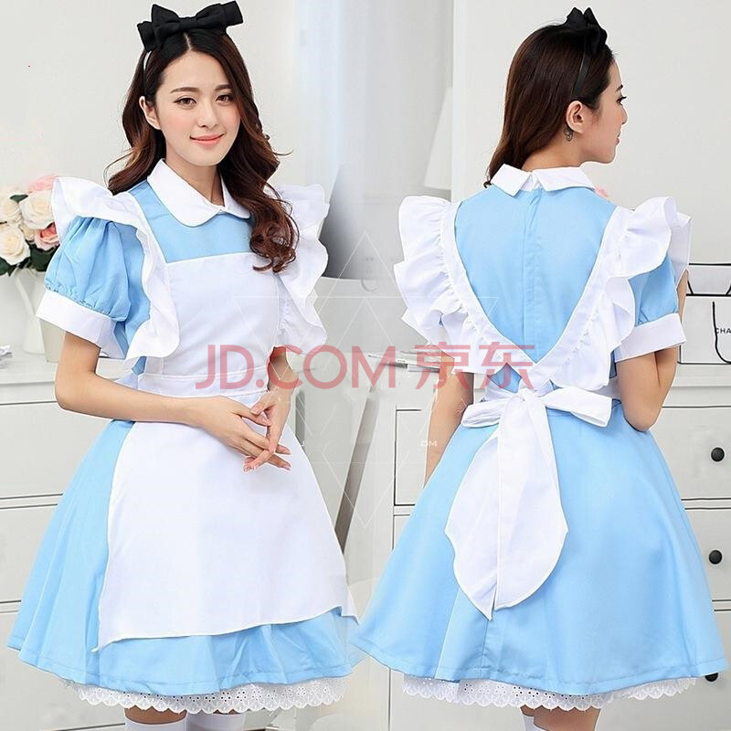 万圣节爱丽丝梦游仙境服装成人女仆装女佣演出服装cos连衣裙 梦游裙子
