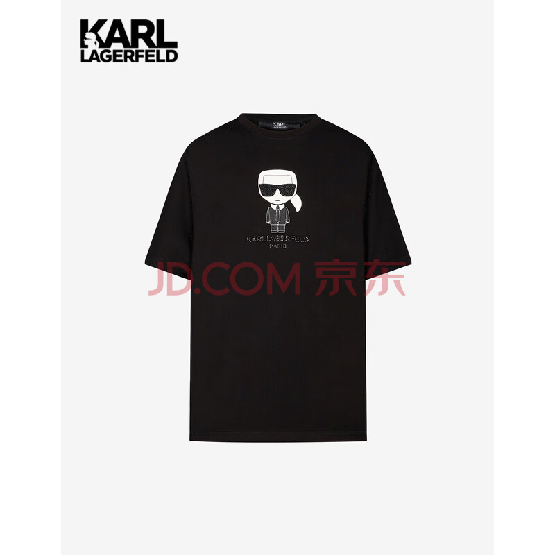 karl lagerfeld卡尔老佛爷21春夏新款ikonik logo装饰t恤男211n1701