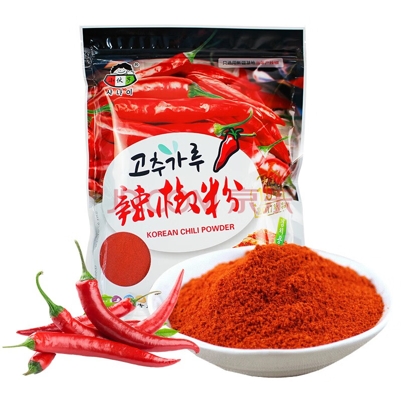 细辣椒面粗韩国泡菜辣白菜专用调料凉拌菜调味料干辣椒粉 细粒辣椒面