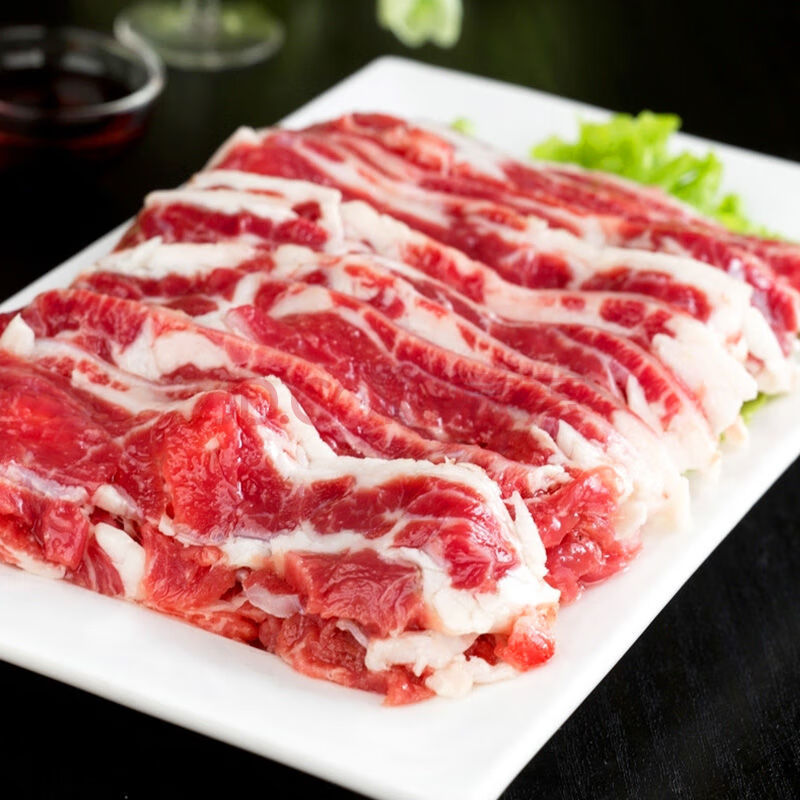 潮汕牛肉切片新鲜吊龙肉本地鲜黄牛肉生鲜屠宰真空包装远记黄牛 肥拼