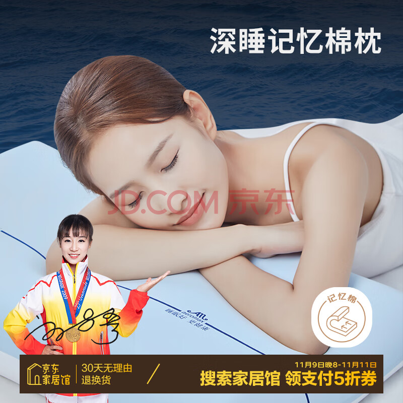 奥罗玛斯（aeromax）枕头颈椎枕芯睡眠深度养护记忆棉睡觉专用枕头芯酒店同款