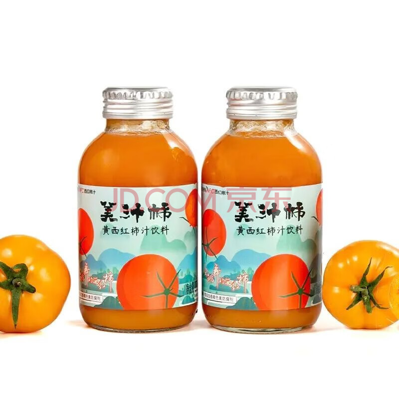 美汁柿nfc黄西红柿汁番茄果蔬汁270ml/瓶 一箱装(270ml*6瓶)