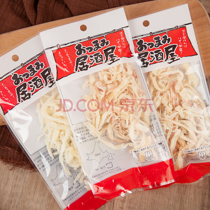 零食居酒屋手撕鱿鱼丝墨鱼丝辣味即食海鲜休闲食品小吃33g 辣味鱿鱼丝