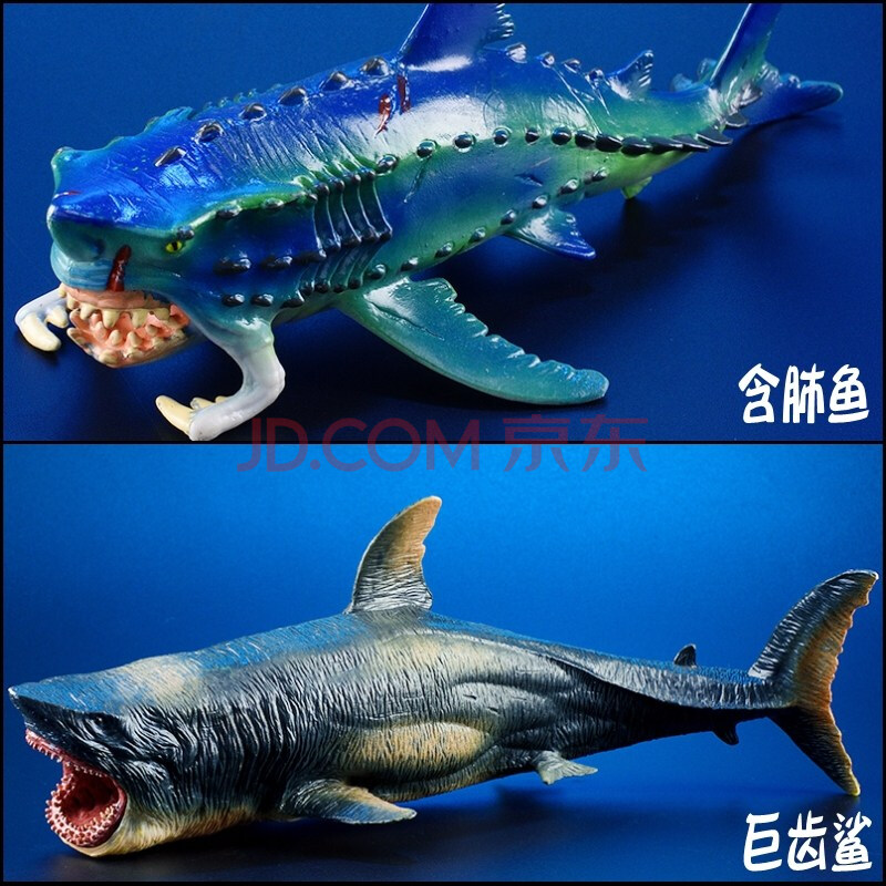 史前生物模型 深海海洋生物远古含肺鱼模型动物玩具史前巨兽 特惠装