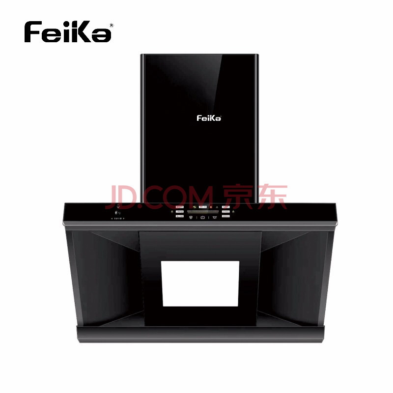 feike厨电(fk1310)油烟机 油烟分离 黑色钢化玻璃 超大吸力