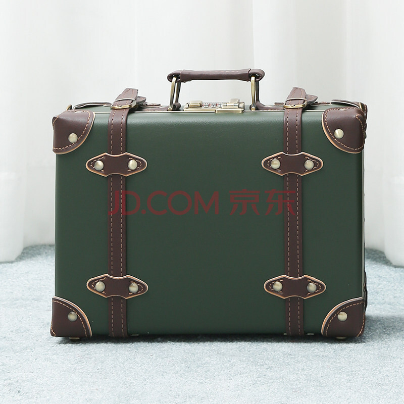 cere kom轻奢侈品牌复古行李箱女小型16英寸密码手提箱老式12/20英寸